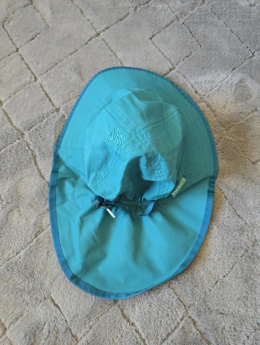 Sunday Afternoons Teal Blue Sun Hat with Wide Brim, Covers Back Of Neck